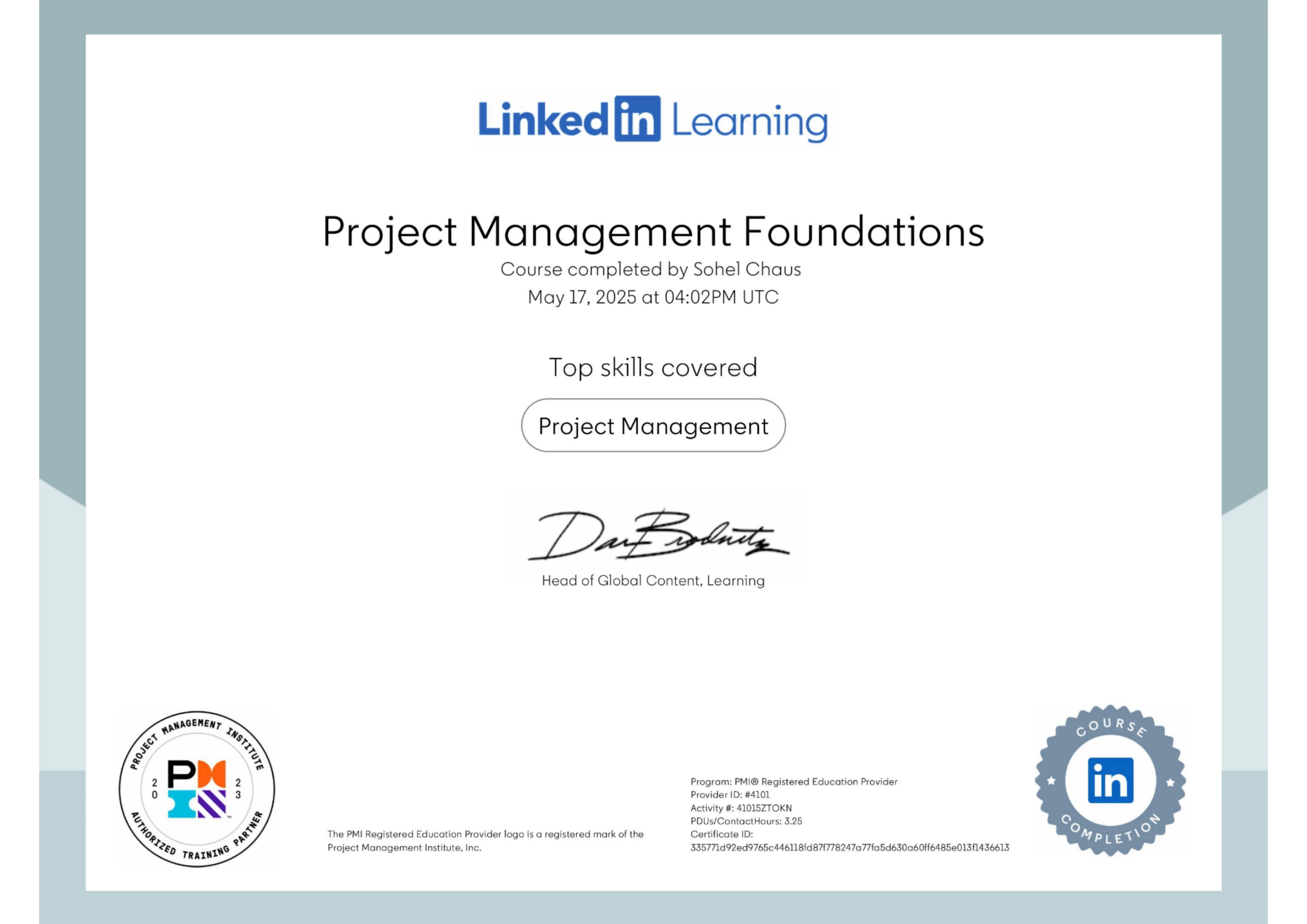 Certificate 2